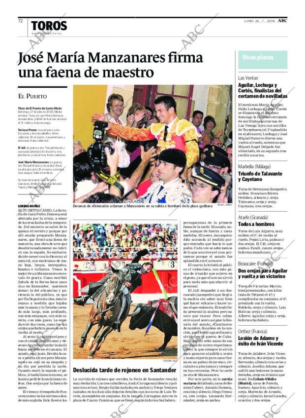 ABC MADRID 28-07-2008 página 72