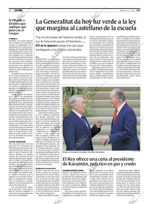 ABC MADRID 29-07-2008 página 20