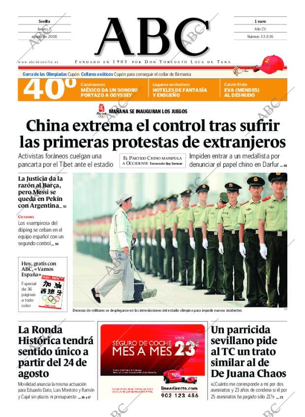ABC SEVILLA 07-08-2008 página 1