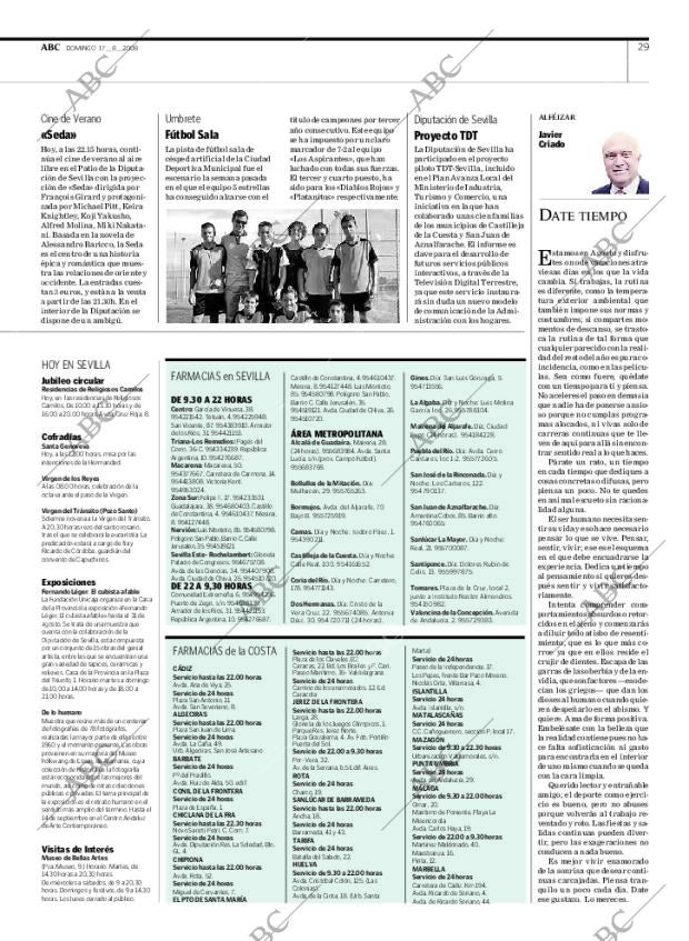 ABC SEVILLA 17-08-2008 página 29