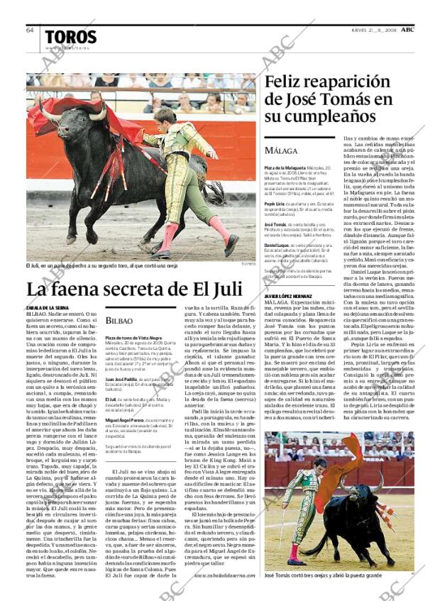 ABC MADRID 21-08-2008 página 64