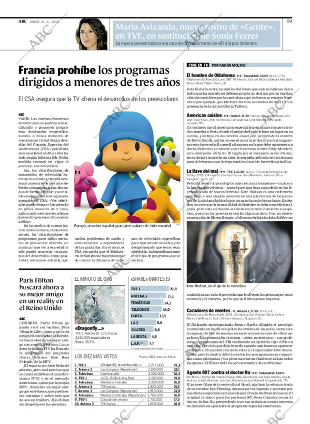 ABC MADRID 21-08-2008 página 99