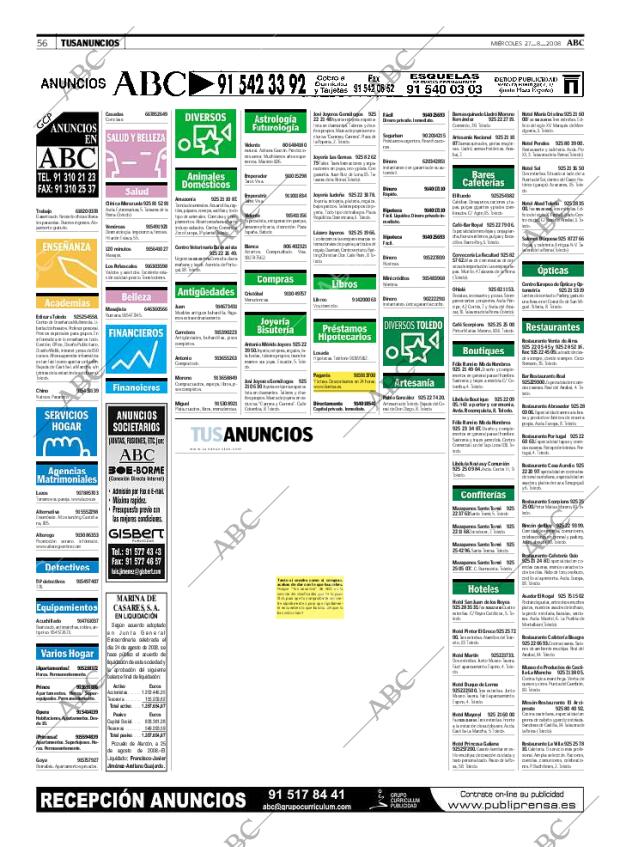 ABC MADRID 27-08-2008 página 56