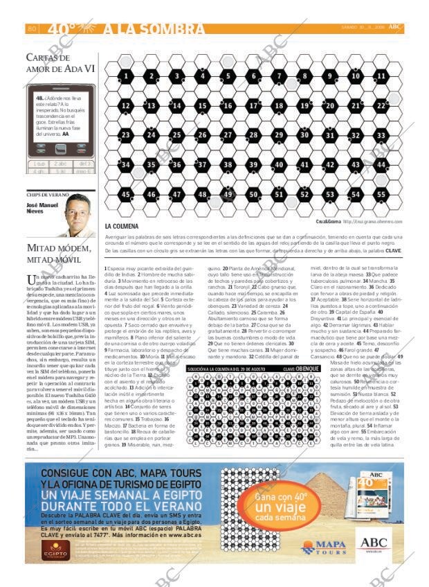 ABC MADRID 30-08-2008 página 80