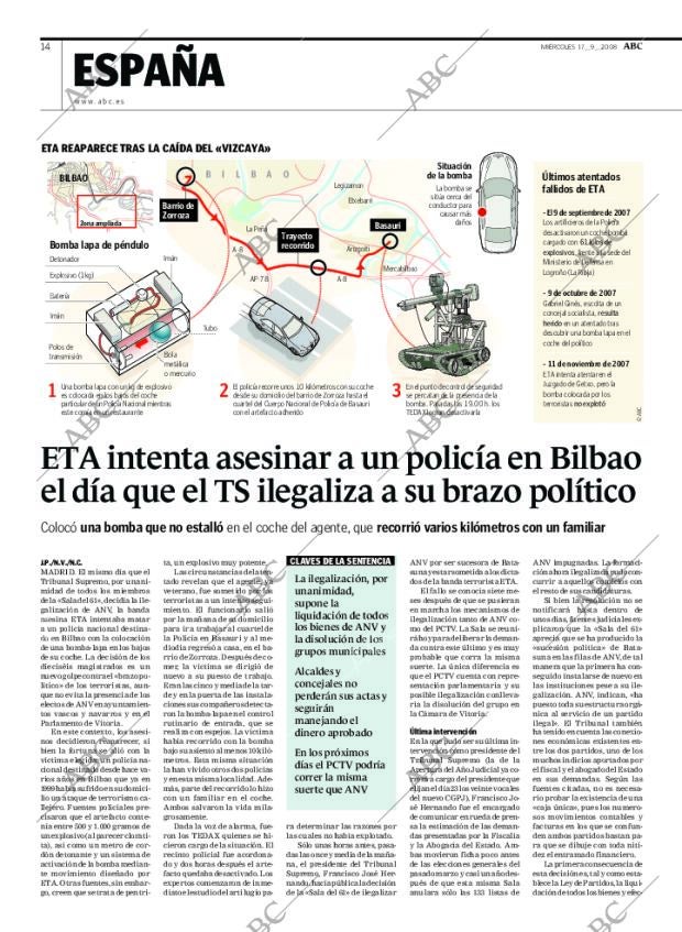 ABC MADRID 17-09-2008 página 14