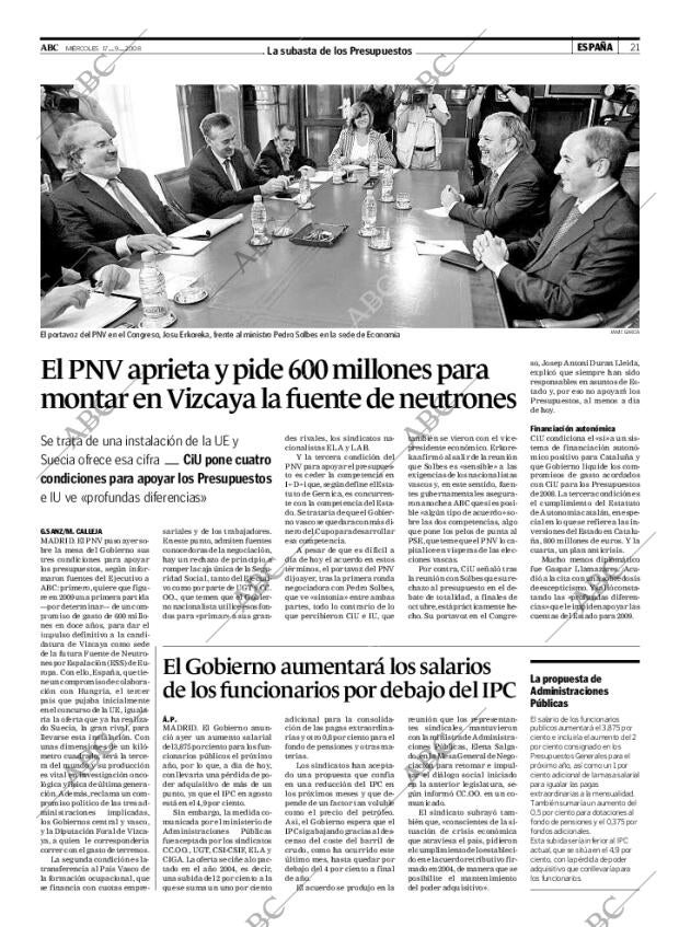 ABC MADRID 17-09-2008 página 21