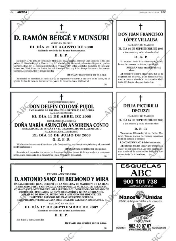 ABC MADRID 17-09-2008 página 64