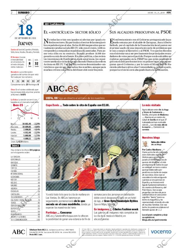 ABC MADRID 18-09-2008 página 2