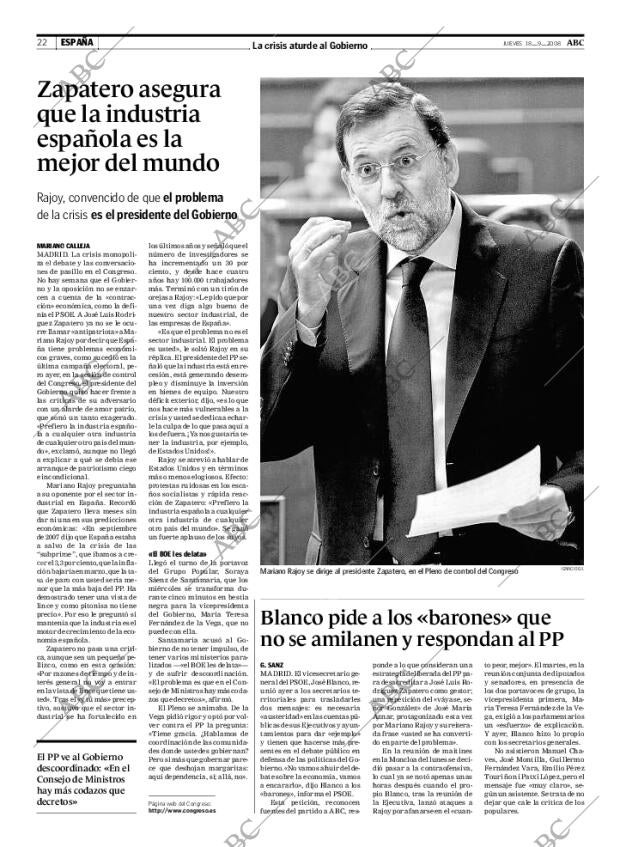 ABC MADRID 18-09-2008 página 22