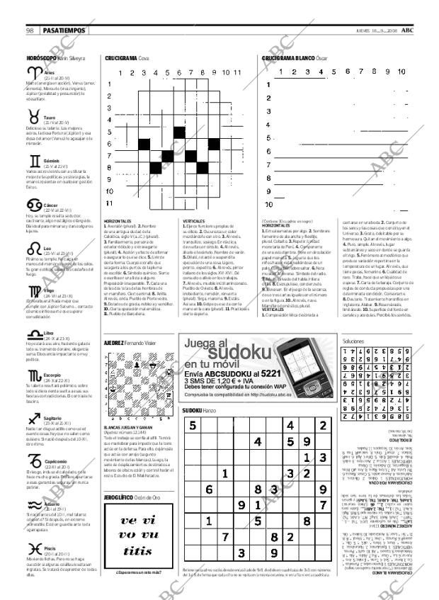 ABC MADRID 18-09-2008 página 98