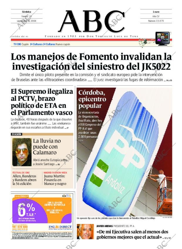 ABC CORDOBA 19-09-2008 página 1