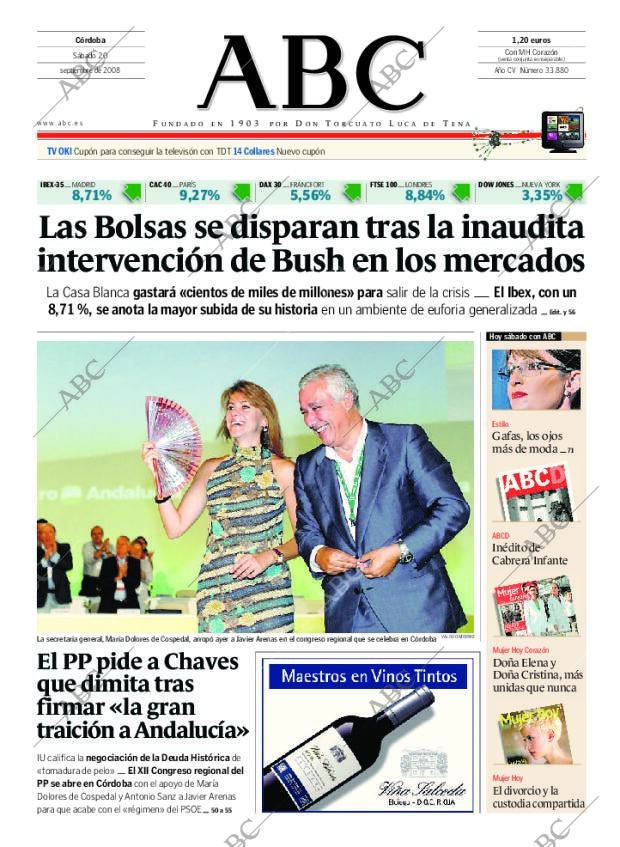 ABC CORDOBA 20-09-2008 página 1