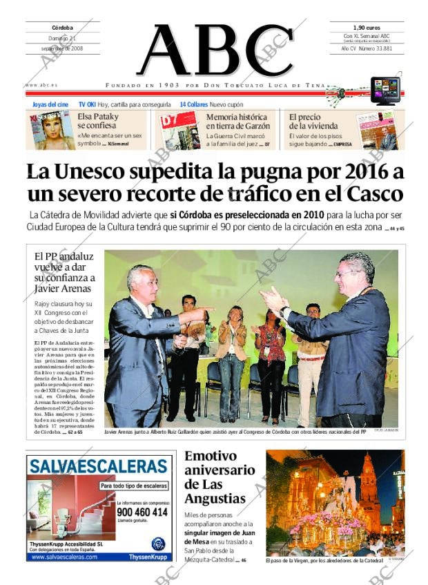 ABC CORDOBA 21-09-2008 página 1