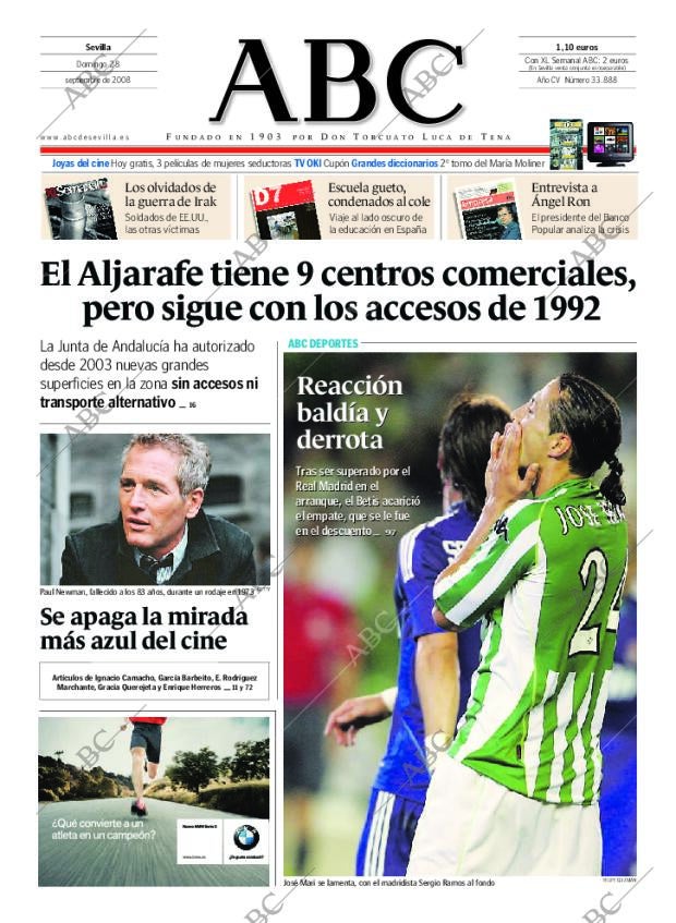 ABC SEVILLA 28-09-2008 página 1