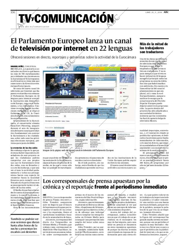 ABC MADRID 29-09-2008 página 106