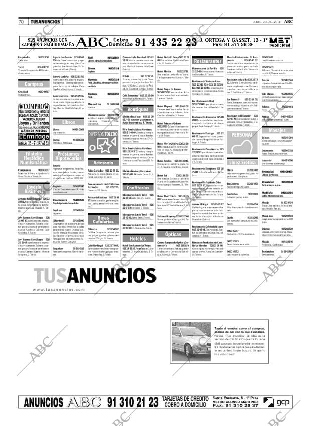 ABC MADRID 29-09-2008 página 70