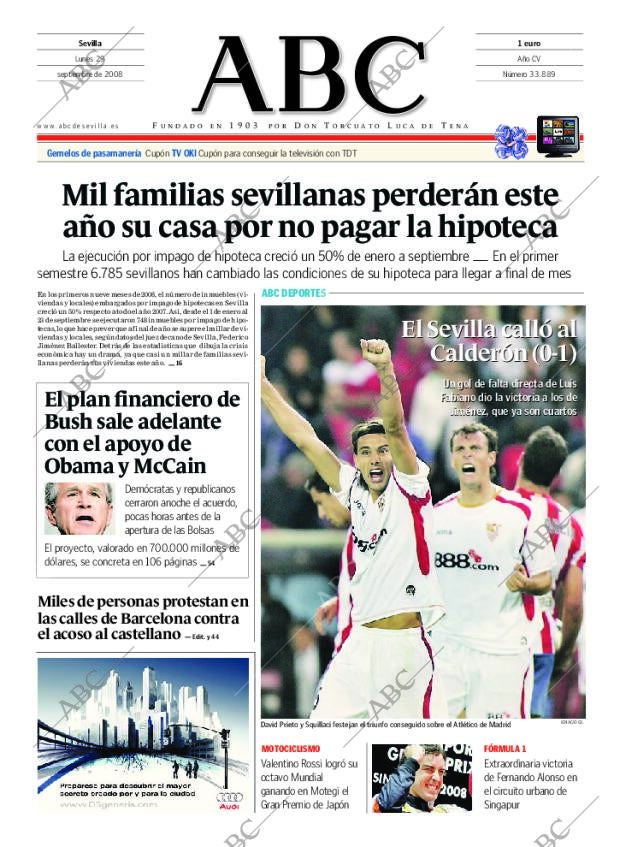 ABC SEVILLA 29-09-2008 página 1