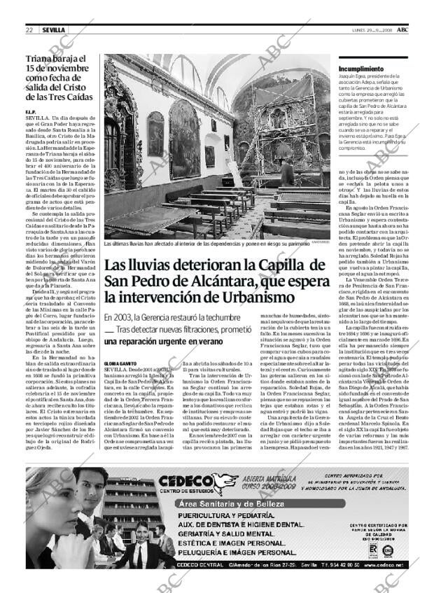 ABC SEVILLA 29-09-2008 página 22