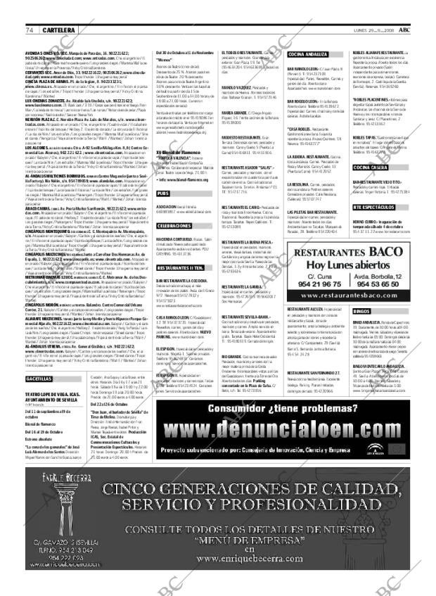 ABC SEVILLA 29-09-2008 página 74