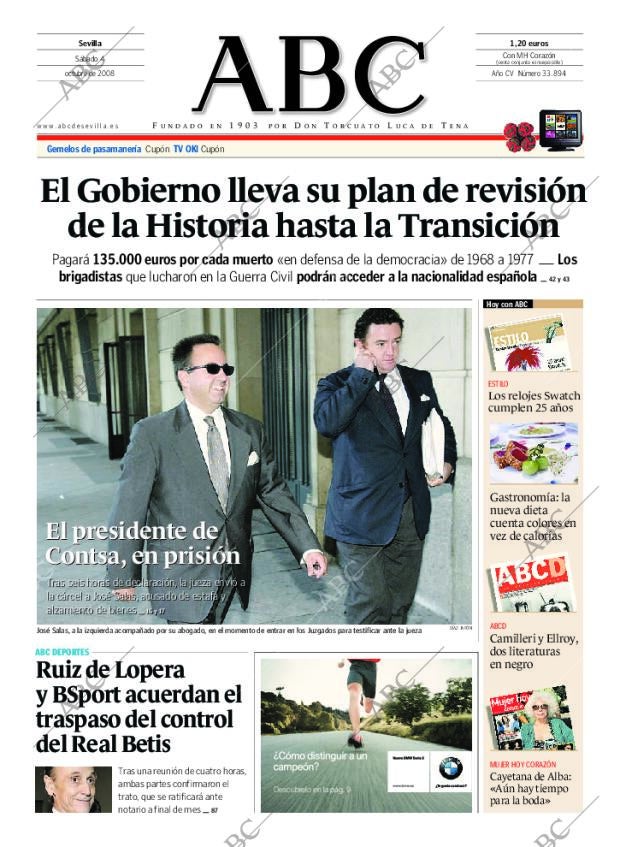 ABC SEVILLA 04-10-2008 página 1