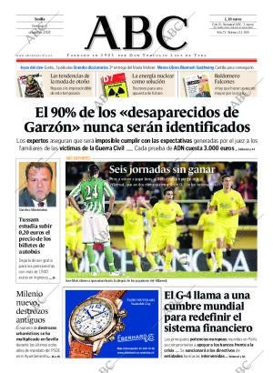 ABC SEVILLA 05-10-2008 página 1