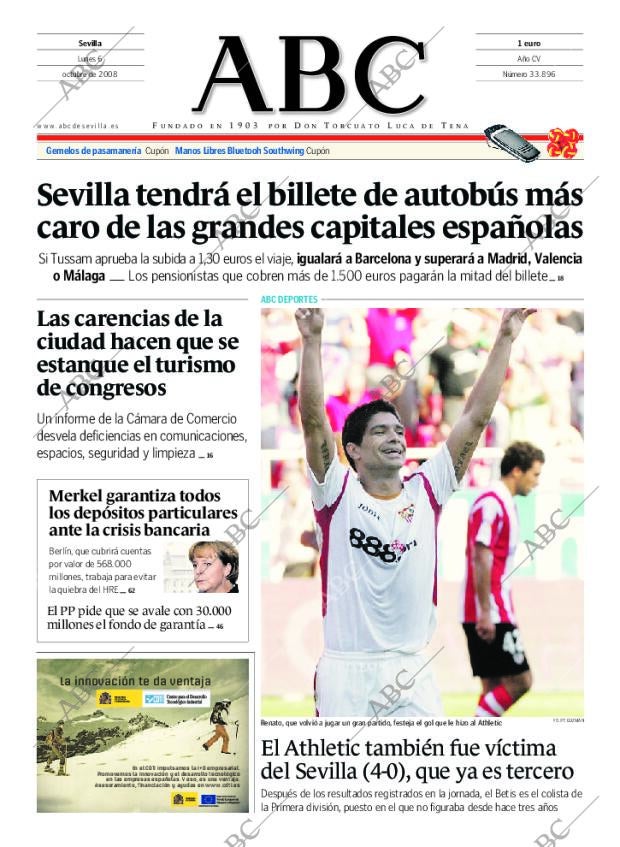 ABC SEVILLA 06-10-2008 página 1