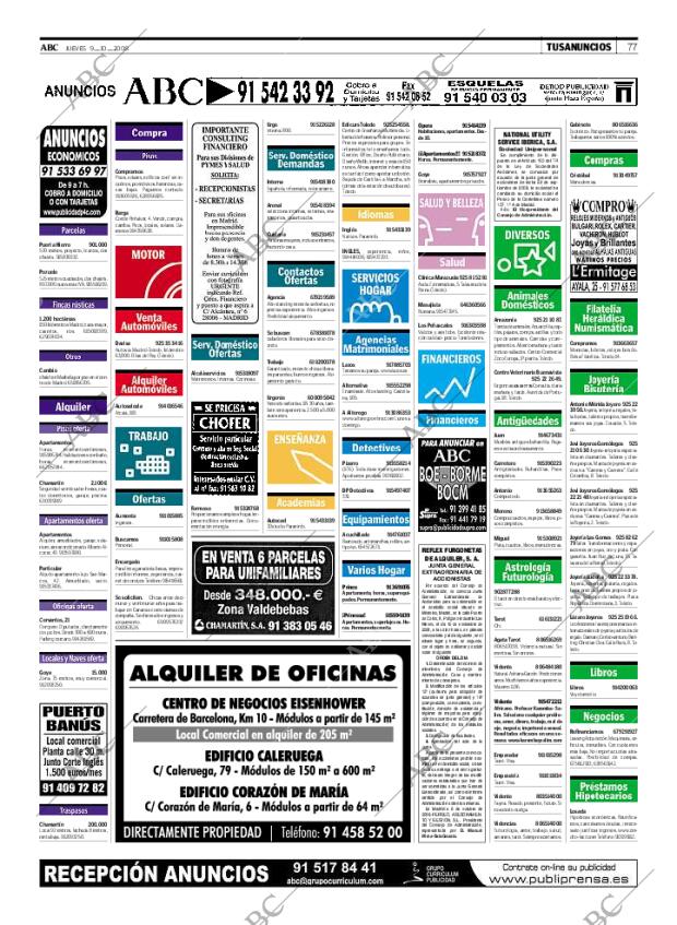 ABC MADRID 09-10-2008 página 77