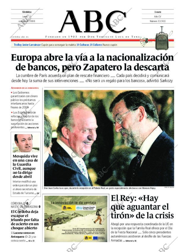 ABC CORDOBA 13-10-2008 página 1