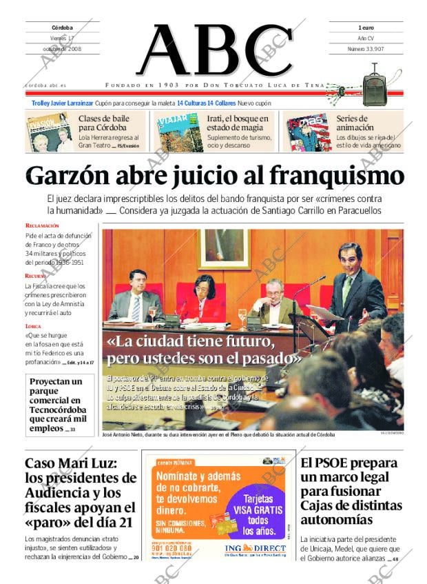 ABC CORDOBA 17-10-2008 página 1