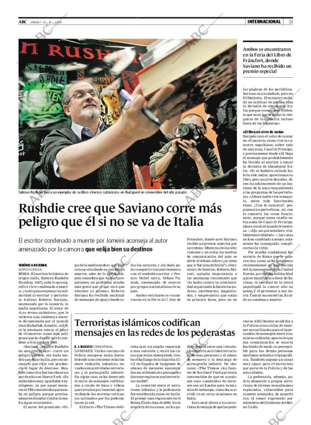 ABC MADRID 18-10-2008 página 31
