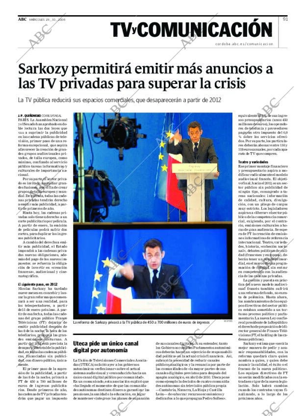 ABC CORDOBA 29-10-2008 página 91