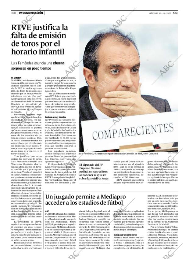 ABC MADRID 29-10-2008 página 100