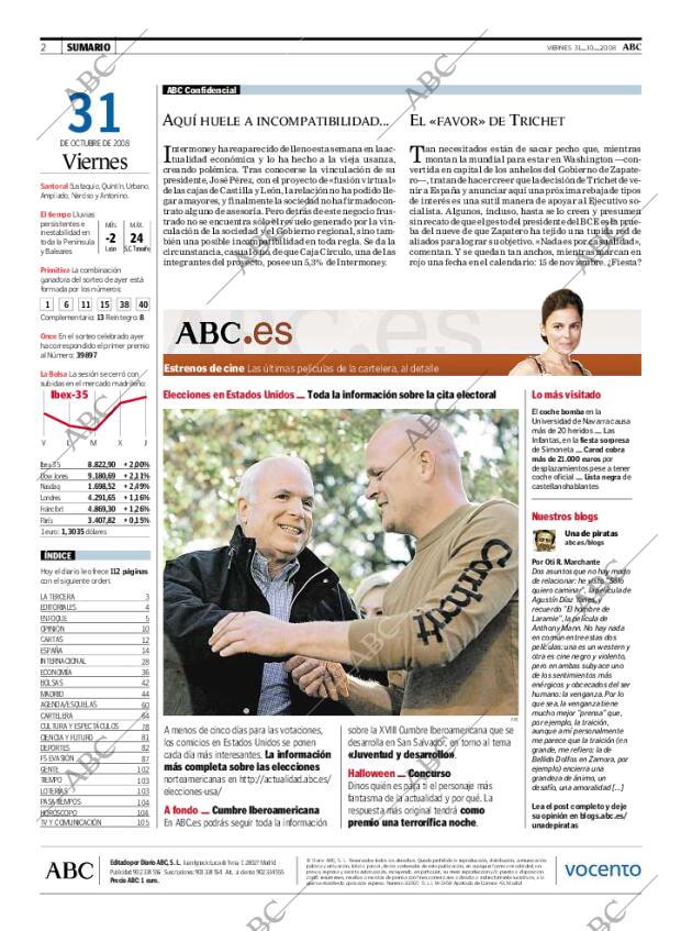 ABC MADRID 31-10-2008 página 2