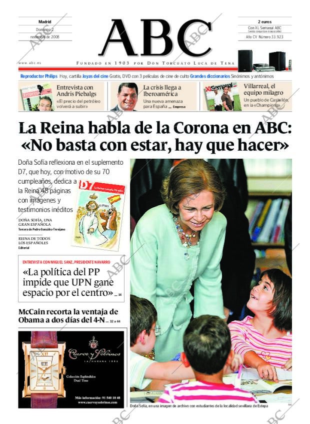 ABC MADRID 02-11-2008 página 1