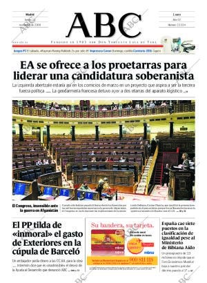 ABC MADRID 13-11-2008 página 1