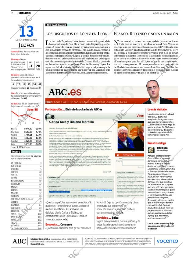 ABC MADRID 13-11-2008 página 2