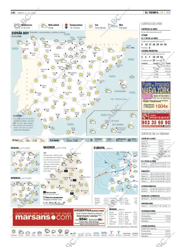 ABC MADRID 14-11-2008 página 105