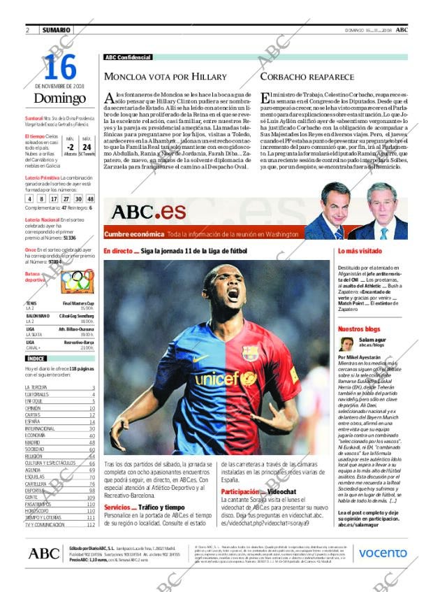 ABC MADRID 16-11-2008 página 4