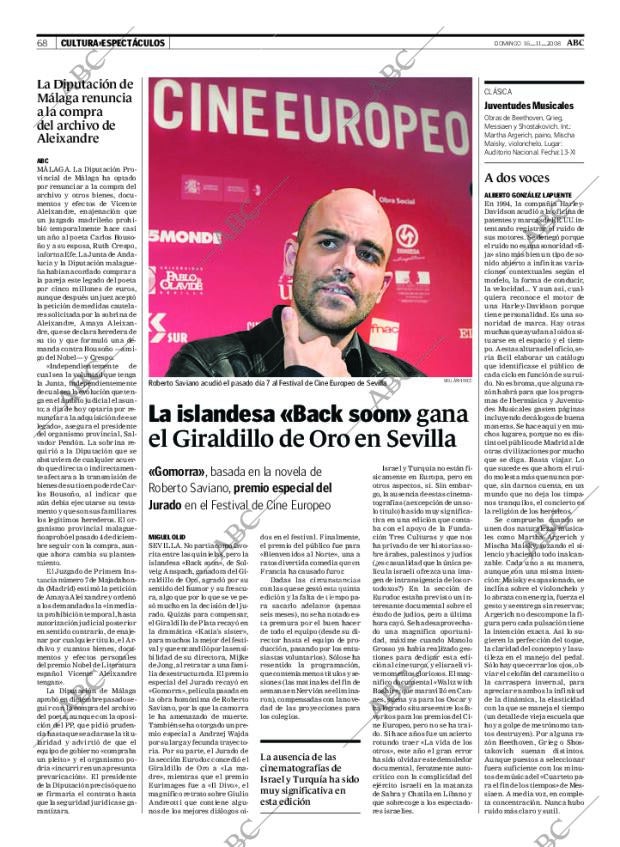 ABC MADRID 16-11-2008 página 70