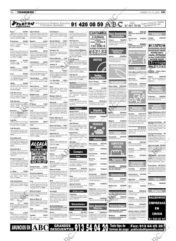 ABC MADRID 16-11-2008 página 96