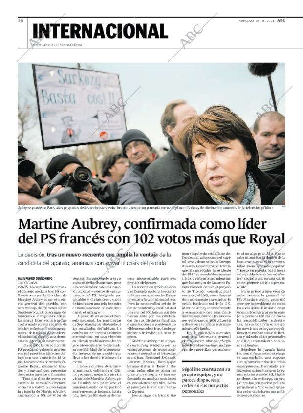 ABC MADRID 26-11-2008 página 28