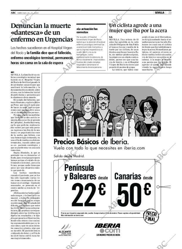 ABC SEVILLA 26-11-2008 página 23