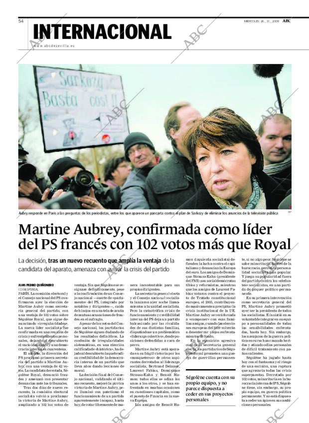 ABC SEVILLA 26-11-2008 página 54