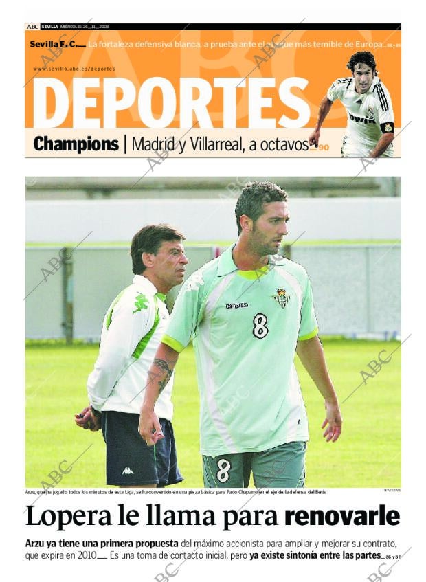ABC SEVILLA 26-11-2008 página 85