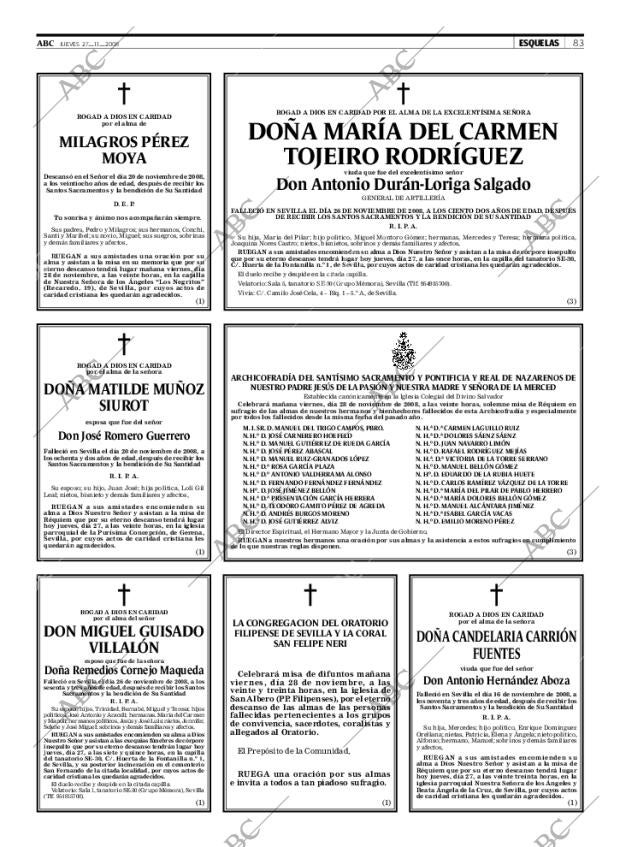 ABC SEVILLA 27-11-2008 página 85