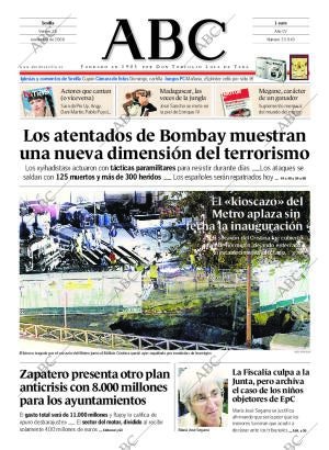 ABC SEVILLA 28-11-2008 página 1