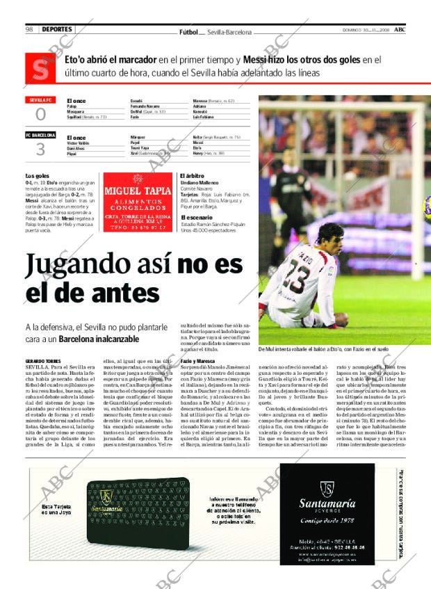 ABC SEVILLA 30-11-2008 página 98