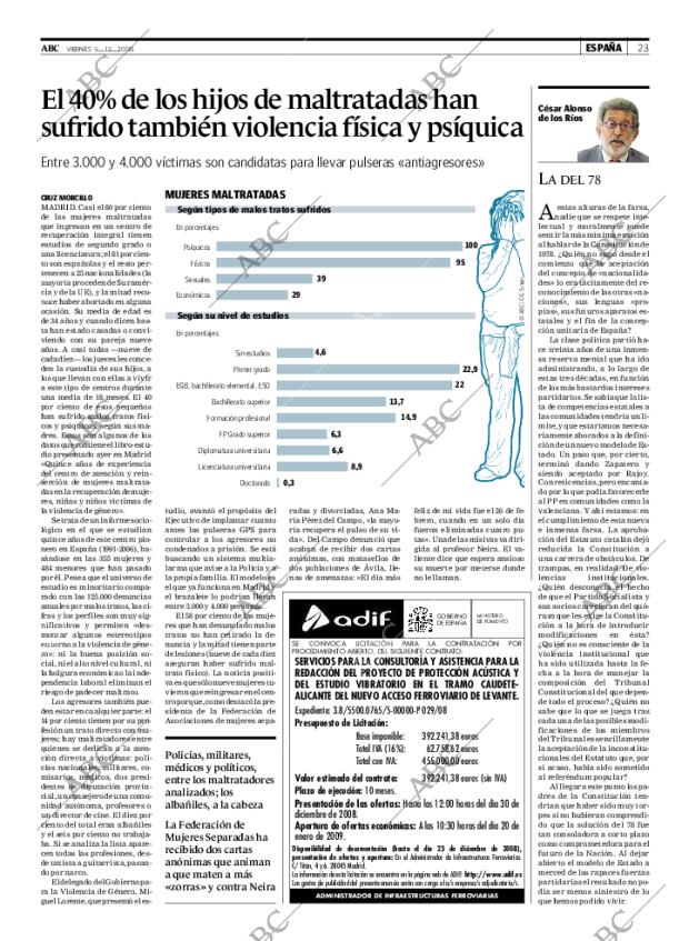 ABC MADRID 05-12-2008 página 23
