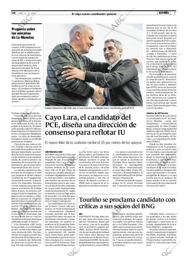 ABC MADRID 15-12-2008 página 17