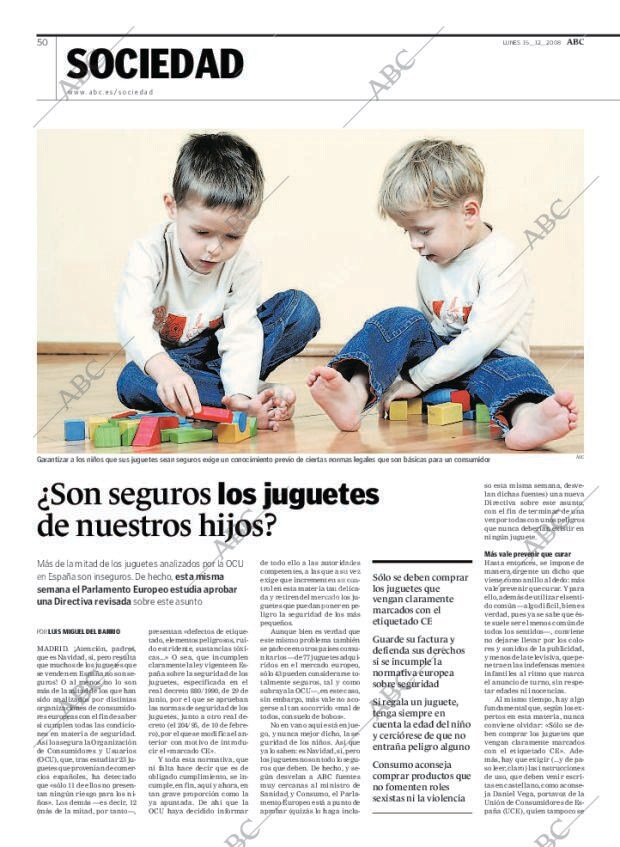 ABC MADRID 15-12-2008 página 50